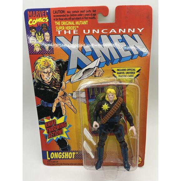 Toy Biz Marvel's Uncanny X-Men Vintage Longshot 1993 5" Action Figure New - Picture 4 of 4